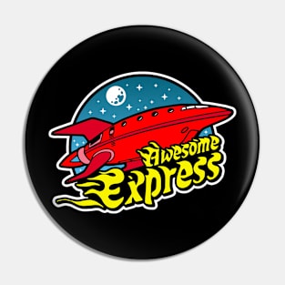 Space ship mascot awesome Pin