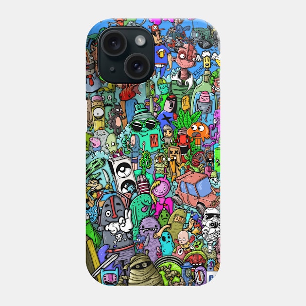 cartoon party Phone Case by manuvila