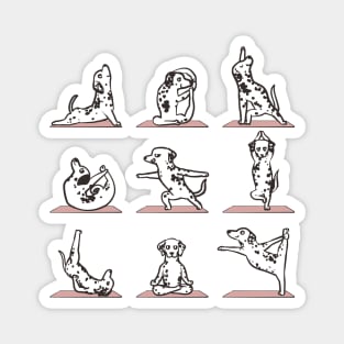 Dalmatian Yoga Magnet