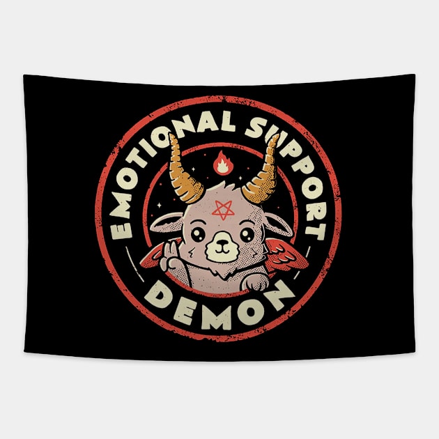 Emotional Support Demon Tapestry by nze pen