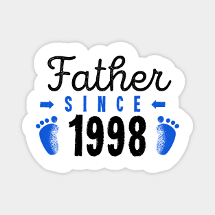 Father Since 1998 Best Dad Ever Happy Fathers Day Magnet