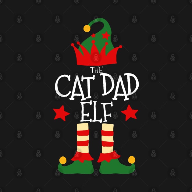 Cat Dad Elf Matching Family Group Christmas Party Pajamas by uglygiftideas