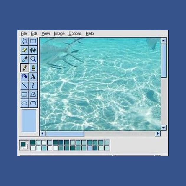 Vaporwave Microsoft paint by isarol