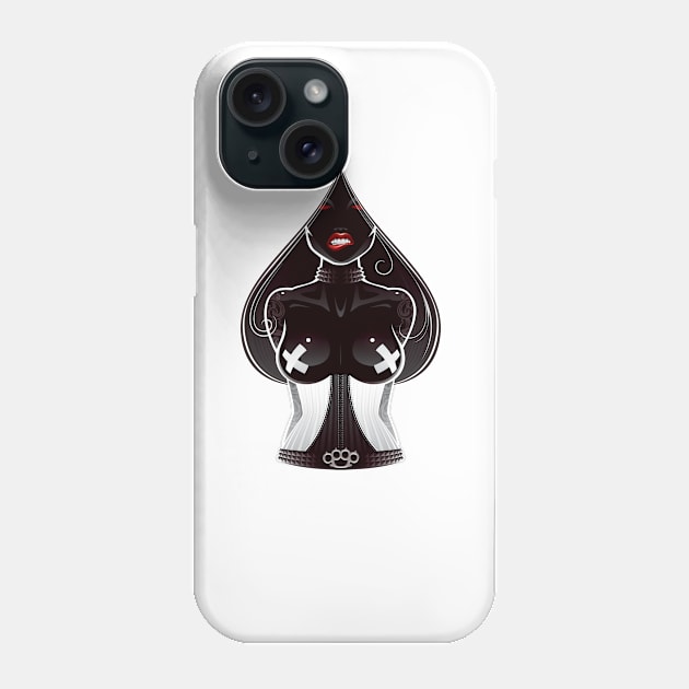 Ace of Spades Phone Case by Leon