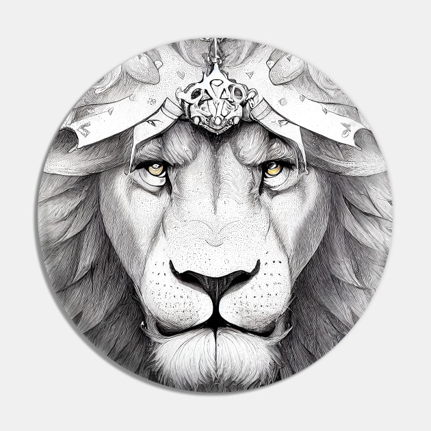 Lion King Animal Wild Nature Illustration Line Epic Illustration Line Art Pin by Cubebox