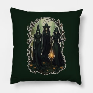 Creepy Forest Coven Pillow