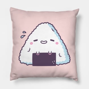 Cute Shy Onigiri Japanese Rice Ball Pillow