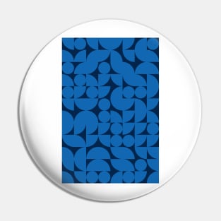 Men Bluish Geometric Pattern - Shapes #1 Pin