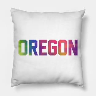 Oregon Tie Dye Jersey Letter Pillow