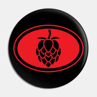 The Beer Hops (red) Pin