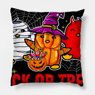 Trick Or Treat Penguin Halloween Gift Pillow