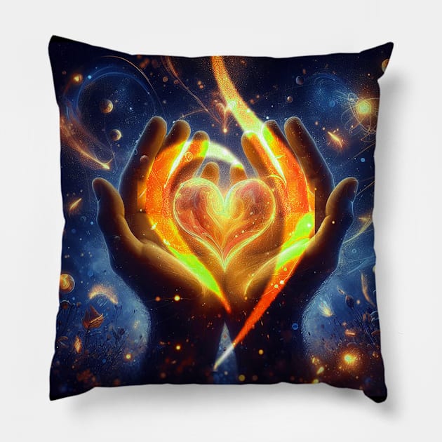 Eating Disorder Symbol Heart For You Pillow by Echon