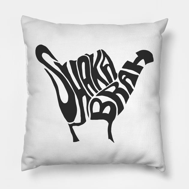 Shaka brah Pillow by Daledoomevans