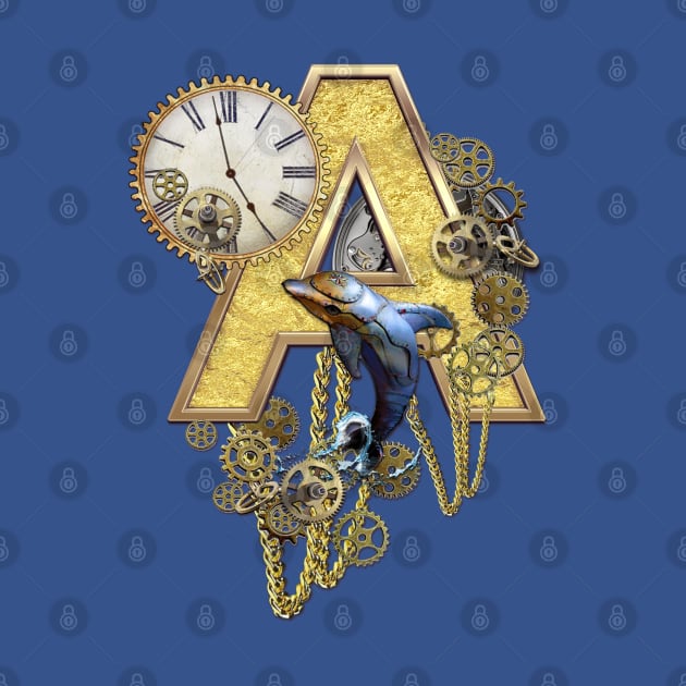 Steampunk Capital letter A by Just Kidding by Nadine May