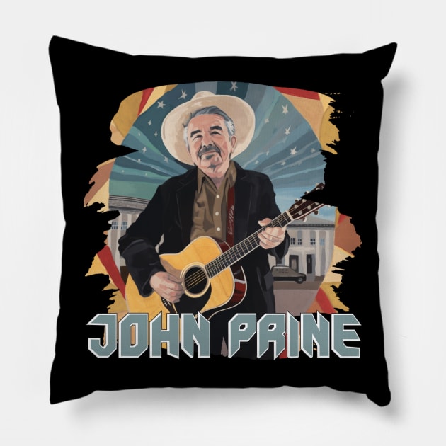 JOHN PRINE Pillow by Pixy Official
