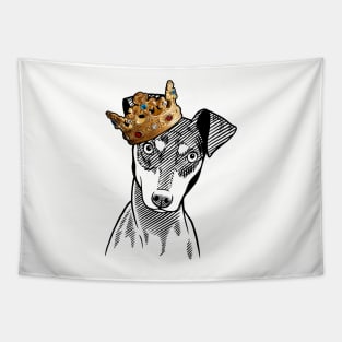 Manchester Terrier Dog King Queen Wearing Crown Tapestry