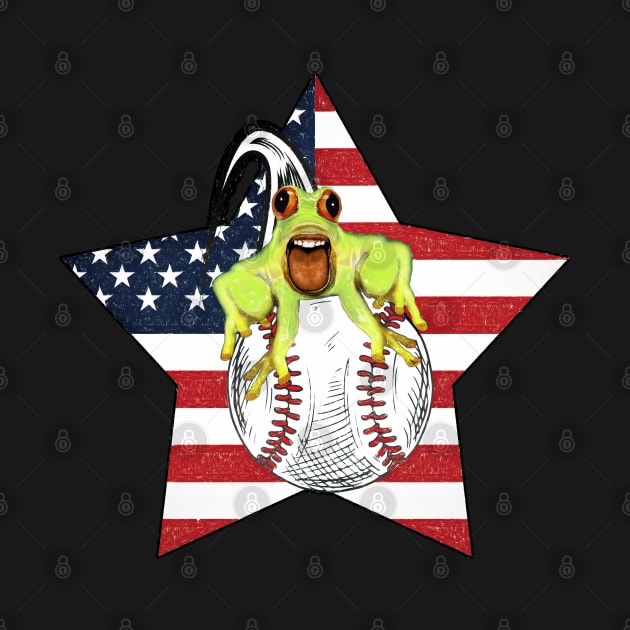 Baseball frog trend funny by UMF - Fwo Faces Frog