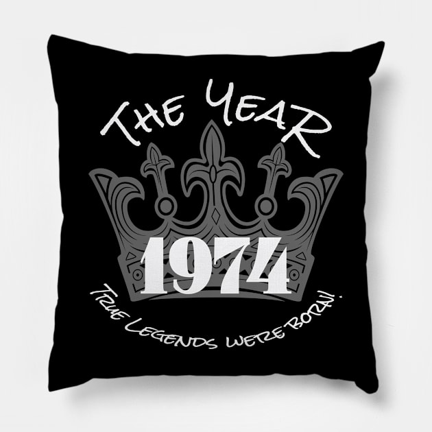 Legends 1974! Pillow by JFE Designs