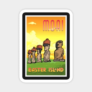 Moai Statues Of Easter Island Magnet