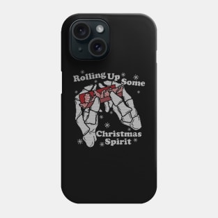 Ugly Christmas Sweater Rolling Up Some Christmas Spirit Phone Case