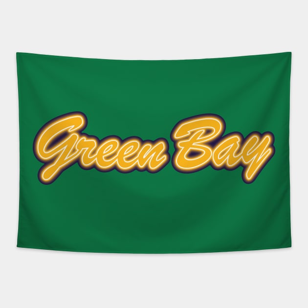 Football Fan of Green Bay Tapestry by gkillerb