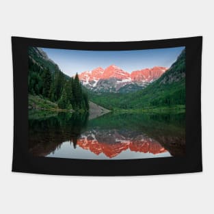 Maroon Sunrise Tapestry