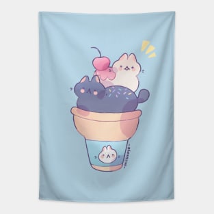 Ice cream cats Tapestry