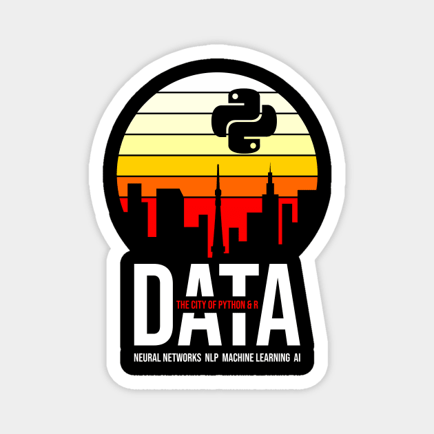 Data City Magnet by Peachy T-Shirts