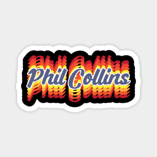 Phil Collins Typography Design Magnet