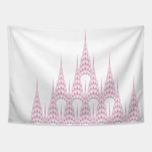 Chrysler Scrapers Pink White Tapestry