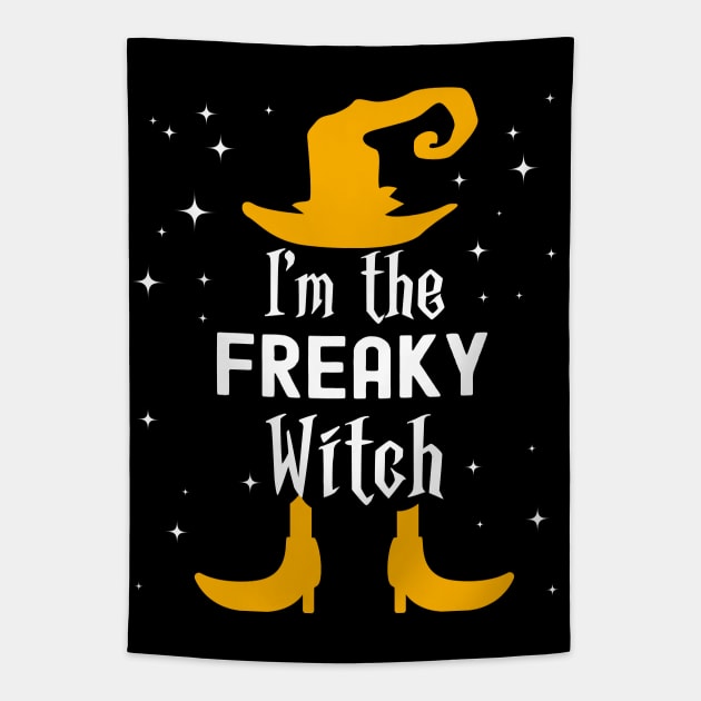 I'm The Freaky Witch Matching Halloween Family Group Costume Tapestry by VDK Merch