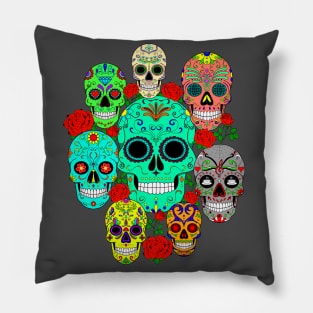 Sugar Skulls Galore Pillow