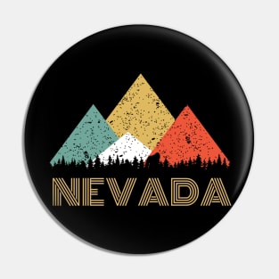 Secret Sasquatch Hidden Retro Nevada with Hiding Bigfoot Pin