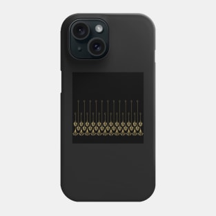 Black and Gold Deco print Phone Case