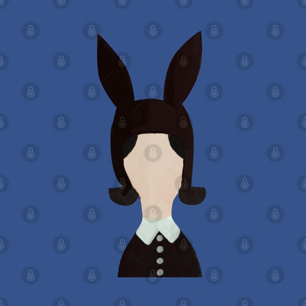 Belcher Art: Black Bunny Hat by eyesasdaggers