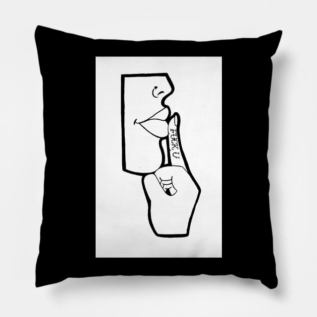 To The System Pillow by StaticDesignCo