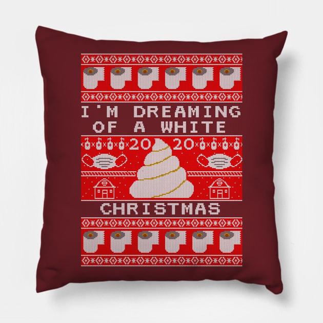 2020 White Christmas Sweater Pillow by Bruce Brotherton