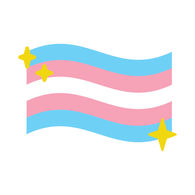 Trans Pride Flag Sparkle Emoji by lavenderhearts