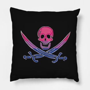 Bisexual Pirate Pride (darkMode) Pillow