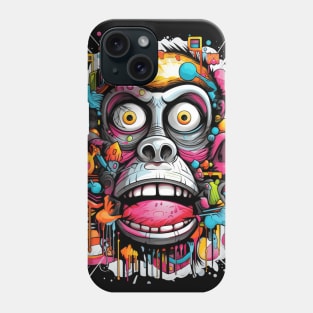 Graffiti Style Crazy Monkey Phone Case