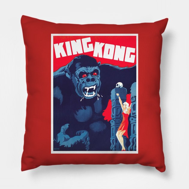 King Kong Pillow by ZippyFraggle1