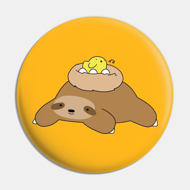 Bird Nest Sloth Pin by saradaboru