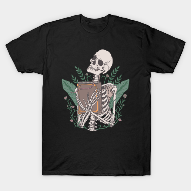 Book Obsessed Skeleton - Skeleton Bones - T-Shirt