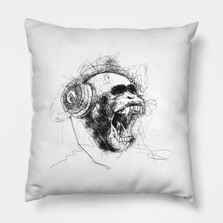 dj monkey Pillow