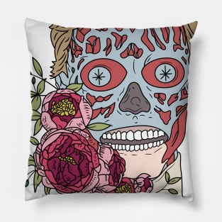 They Live Floral Small Pillow