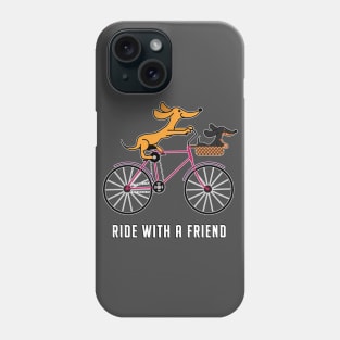 Bicycle ride with a friend Phone Case