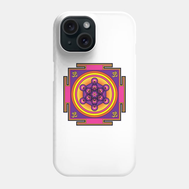 Metatron's Cube Mandala Phone Case by GalacticMantra