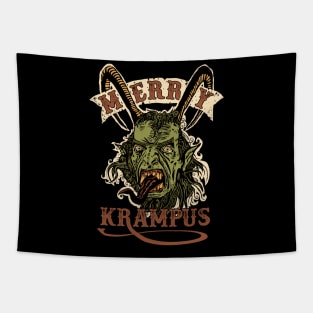 Merry Krampus Christmas Xmas Tapestry