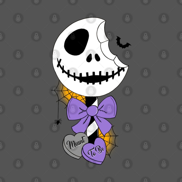 Jack Skellington - Meant to be Lollipop Type 2 Small Print by mightbelucifer