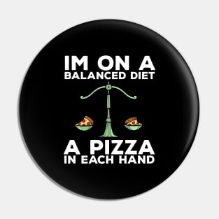 Funny Diet Pizza Meme Weightloss Gym Workout Fitness Gift Pin